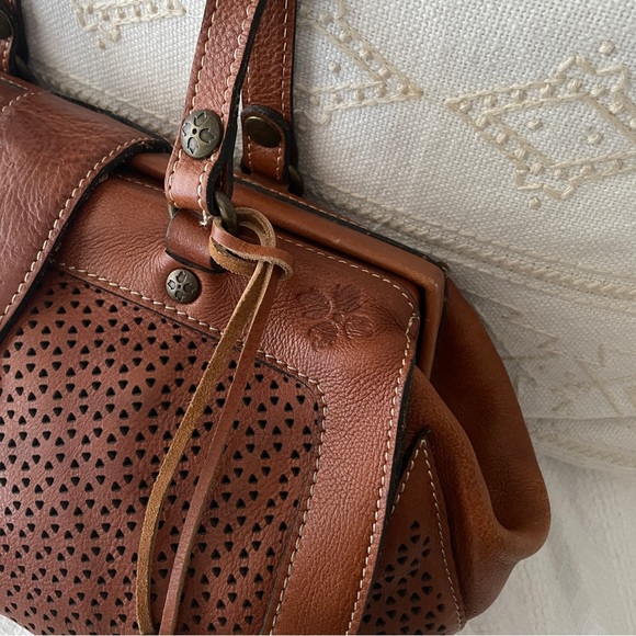 🎉 NEW LISTING Patricia Nash Brown Satchel Doctor Bag Large Shoulder Bag - Picture 12 of 15